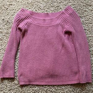 Pink off the shoulder top